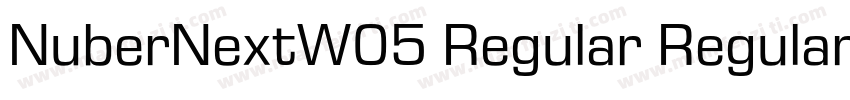 NuberNextW05 Regular Regular字体转换